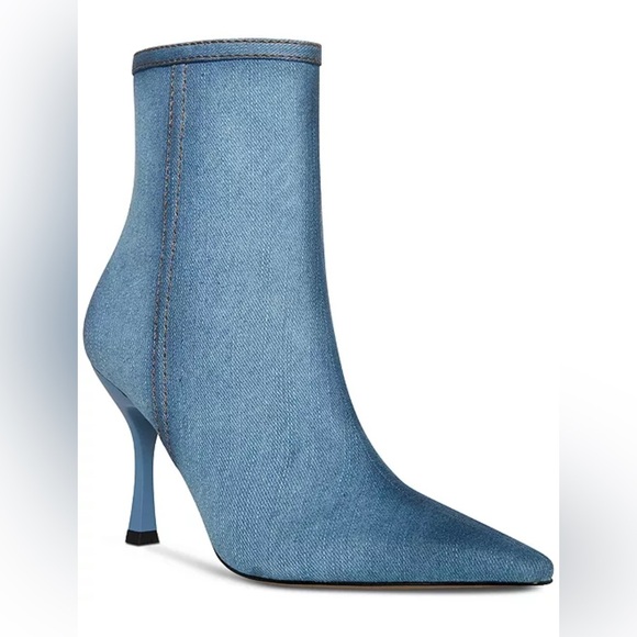 Steve Madden Stylish Blue Denim Women's Boots G - Picture 1 of 7